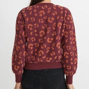 Marine Layer Animal Print Sweatshirt: Medium